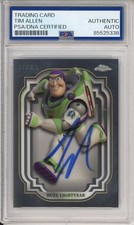 2024 TOPPS CHROME CARD DISNEY BUZZ LIGHTYEAR SIGNED TIM ALLEN PSA DNA AUTOGRAPH