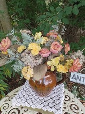 Large Bouquet Artificial Flowers And Fruit Bunch Autumnal Colours