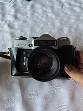 Vintage Zenith E 35mm reflex camera with lovely leather case