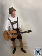 Hansel Bavarian Lederhosen Oktoberfest Costume Men German Beer Festival Outfit