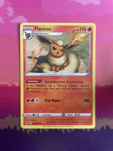 Pokemon card flareon - card, vivid