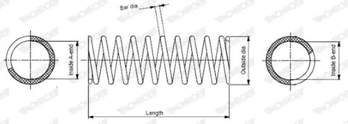 Suspension spring sp3274 - suspension,