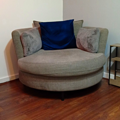 Grey round swivel - grey,