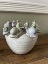 Handmade Ceramic Snail Pot