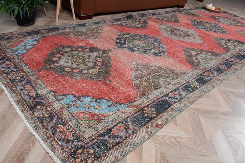 Vintage turkish large - large, rug