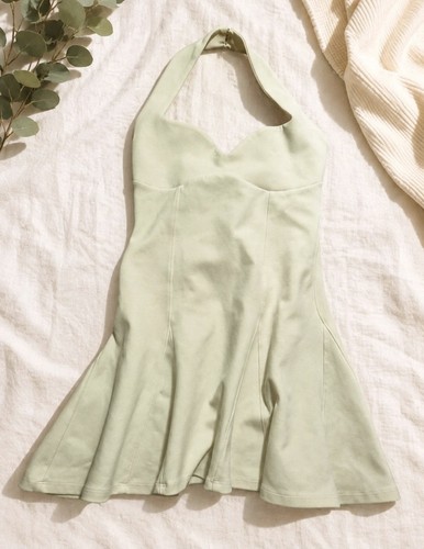 Zara viral halter neck flare