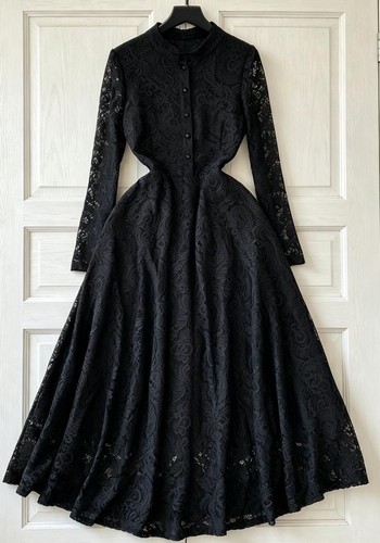 Women black gothic lace - women's,