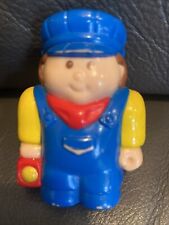 Vint 1990 Playskool Station Guard w/ Light Figure From Train Station Push  & Go