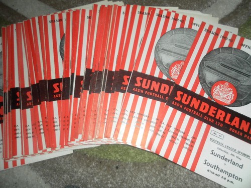 Sunderland home programmes - sunderland,