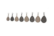 Korda Flat Pear Swivel Carp Fishing *Pack of 5 Leads* - All Weights