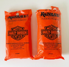 Rainmate Rainwear, Harley-Davidson Motorcycles Promotional Hooded Ponchos x 2
