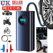 UK Car Tyre Inflator Pump Digital Portable Tyre Air Compressor Pump 12V Electric