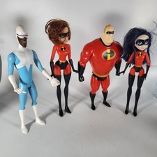 The Incredibles Elastigirl Violet Frozone Mr Incredible Figures Lot 12 Inch