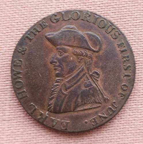 1794 emsworth halfpenny token - emsworth,