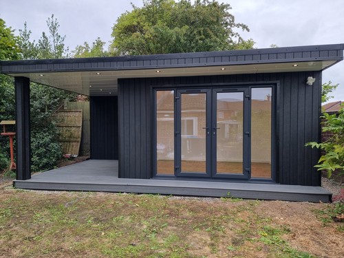 Insulated garden room office - insulated,