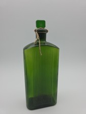 Lovely Vintage Emerald Green Pharmaceutical Apothecary Glass Bottle 9"