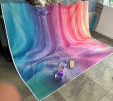 Pastel rainbow diy craft home decor fabric photography photo large backdrop back