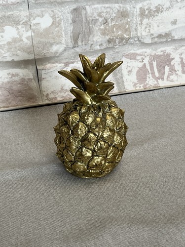 Gold decorative pineapple - gold,