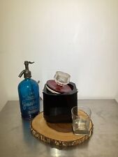 Vintage Retro BOC Sparklets Ice Bucket With Tongs 1970s Art Deco Style Mint MCM