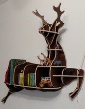 Stag shaped bookcase animal