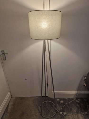 Dunelm grey tripod floor lamp - dunelm,