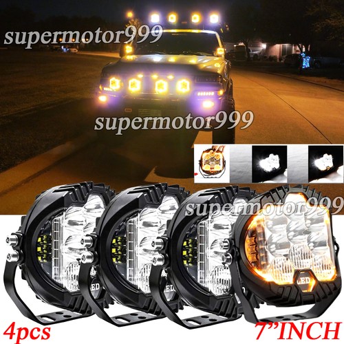 4pcs 7inch round led work - 7inch,