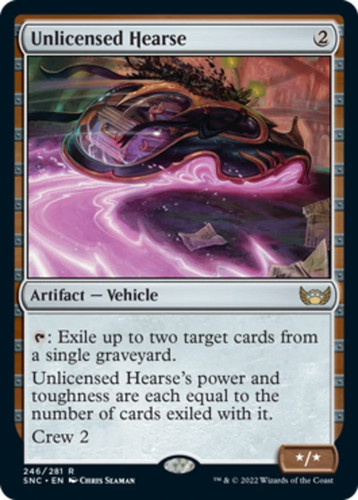 Mtg unlicensed hearse - unlicensed, foil