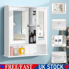 White bathroom mirror - white,