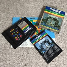 Intellivision Truckin’ Boxed with Manual, Overlays & RARE Interstate Highway Map