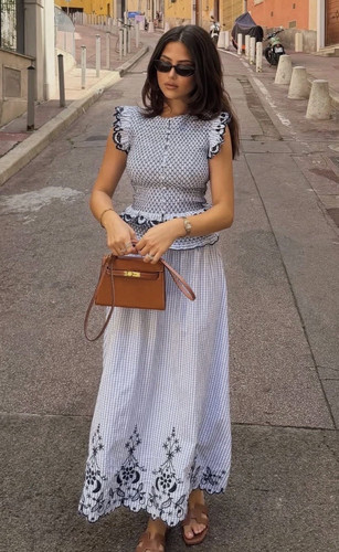 Bnwt zara blue embroidered - bnwt,