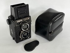 VINTAGE CAMERA LUBITEL 166B TWIN LENS REFLEX 120MM CASE USSR - UNTESTED