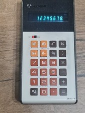 Vintage Calculator ROCKWELL Electronic 24RD 2 - Works With Original Belt Pouch