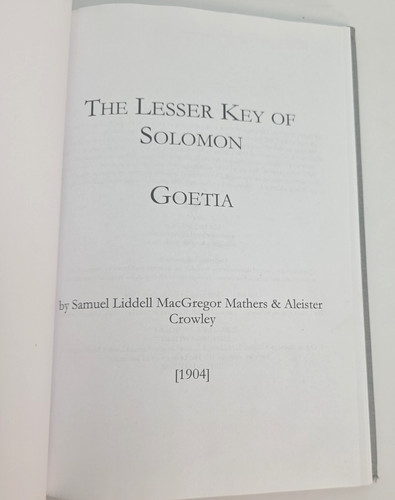Lesser key solomon - key,