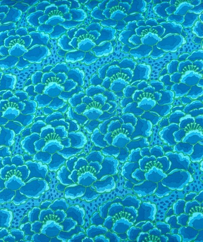 Tonal floral turquoise - floral,