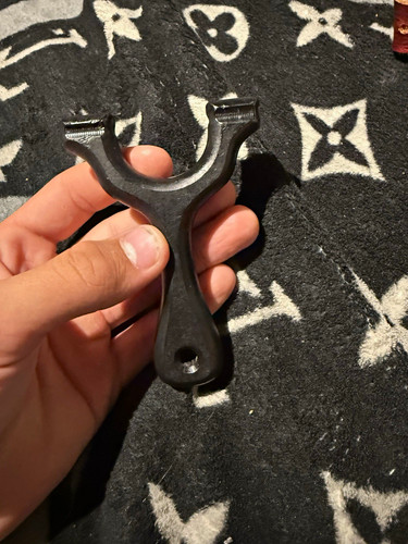 Black plastic handheld - black,