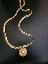 VERSACE  Rotating Medusa Necklace and Pendant 75cm Brand new 