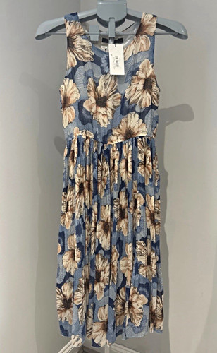 Tenki blue beige floral - blue/beige,