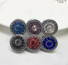 Crystal Magnetic Hijab Scarf Headscarf Shawls Magnet pin Brooch Silver base uk 