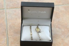 Giani-Giorgio Quartz Watch & Matching Bracelet Gold & Silver Coloured Metal
