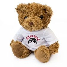 NEW BIKER BEAR - Cute Soft Cuddly Teddy Bear - Gift Present Motorbike