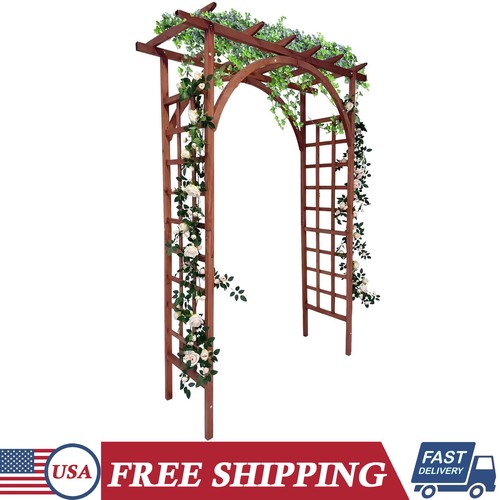 Wooden garden arbor - garden,