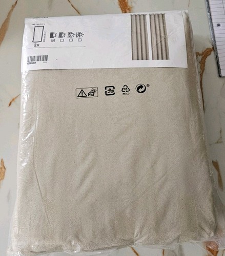 Ikea birtna beige curtains - birtna,
