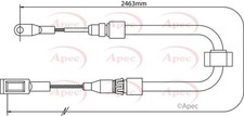APEC Front Brake Cable for