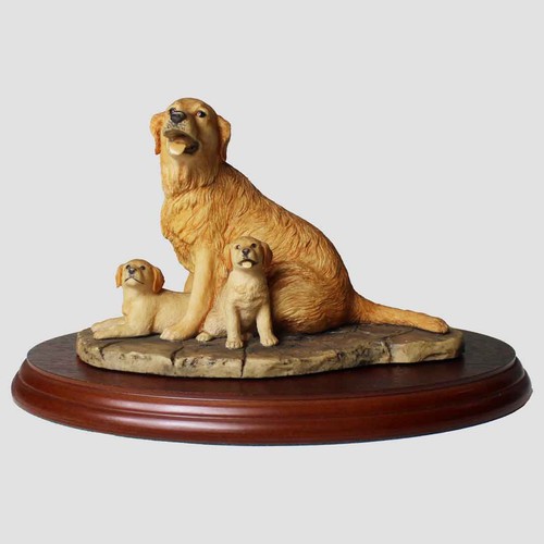 Golden retriever and - and, pups