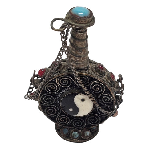 Vintage tibetan snuff - tibetan, bottle