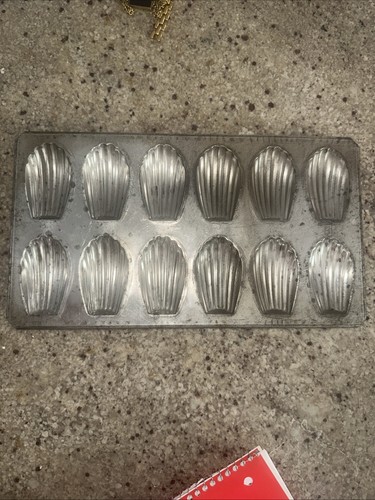 Vintage french madeleine mold - vintage,