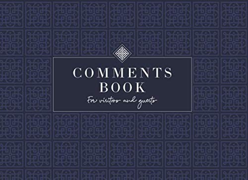 Comments book for - for, visitors