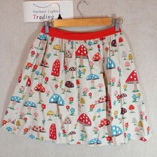 Cath Kidston Skirt Womens Mushroom/Toadstool/Flowers XS 6-8 Pretty Fairy Garden