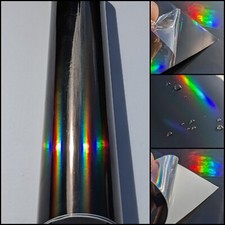 Chrome Black Holographic Laser