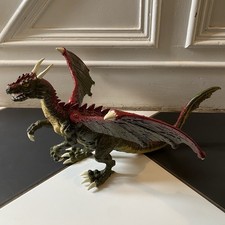 Dragon Large Toy Figure Jasman Mythical Fantasy Creature Wings Plastic Horns